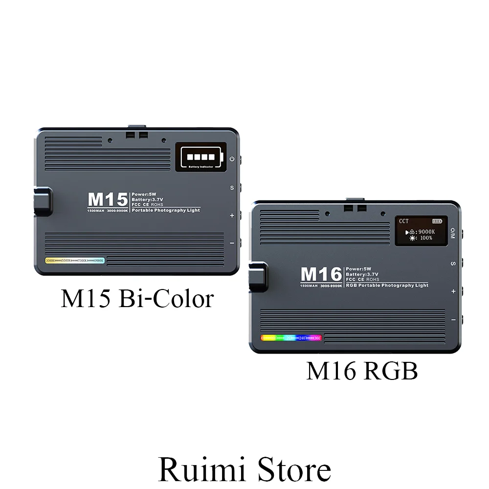 اضاءة صغيرة M15 M16 RGB شحن - للمصورين